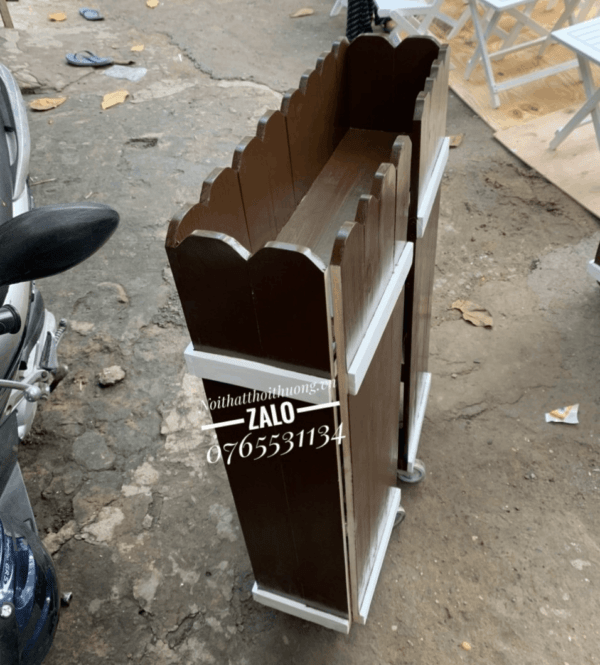 Xe cafe gấp gọn bằng gỗ giá rẻ DĨ AN, Bình DƯơng