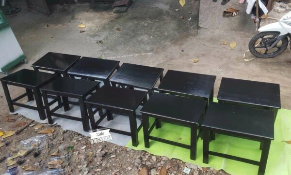 Bàn cafe gỗ màu đen đẹp giá rẻ HCM, Bình Dương, Đồng Nai