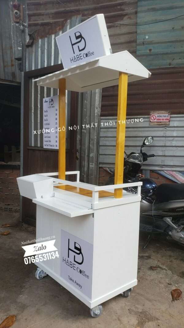 xe bán trà sữa