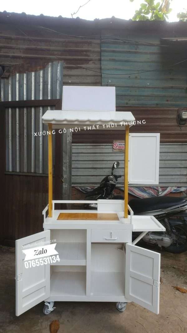 xe bán trà sữa