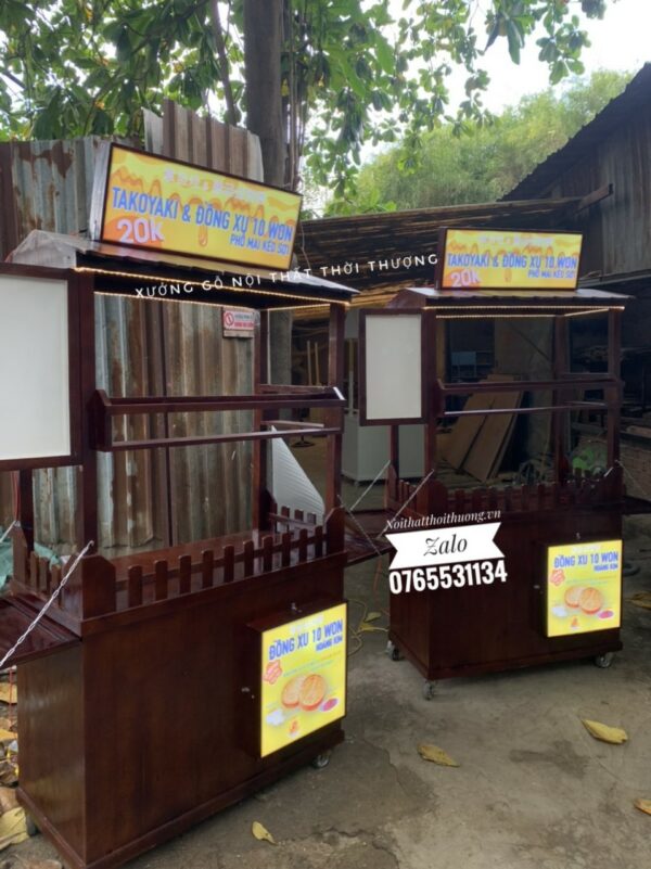Xe bán bánh đồng xu đẹp giá rẻ HCM